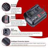 For CRAFTSMAN 20V 2A Lithium with Dual USB 5V 2.1A Rechargeable Power Tool Battery Charger CMCB102 CMCB204