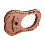 Walter.t 10 Strings Wooden Maple Mahogany Lyre Harp Instrument Wooden Lyre Harp Metal Strings Musical Instrument Wh-11 with Bag