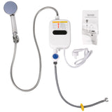 Instant Shower 220V Bathroom Faucet Hot Water Heater 3500W Digital Display EU Plug