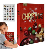 24 Days Natural Crystals Collectible Gemstones Countdown Christmas Calendar Seasonal Decors For School Prizes Birthday Party