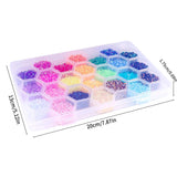 24000pcs/box 3mm Multicolor 24 Grid Color Flatback Resin Jelly Beads With Tools Diy Face Eyes Art Jewelry Accessories