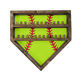 Case Baseball Holders for Balls Baseballs Wall Display Box Antifade UV Protection Green