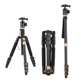 140cm/55inch Camera Travel Aluminum Alloy Tripod Stand with Ball Head 8kg Load Capacity for DSLRs Camcorders Phone