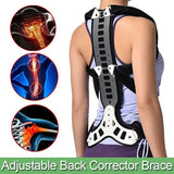 Adjustable Brace Posture Corrector Women Men Back Straightener Trainer for Scoliosis & Hunchback Correction, Spine Support