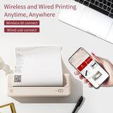 HPRT MT810 A4 Paper Thermal Printing Wireless BT Connect Compatible with iOS and Android Mobile Photo Printer