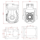 Tarot TL10X-T2D 2-Axis Ball Camera Optical 10X Zoom Gimbal HDMI Output For Fixed-Wing Multi-rotor FPV Drone