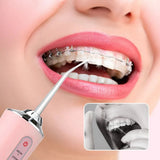 Powerful portable mouthwash, dental spray, 3 modes, USB charging, 4 teeth cleaning nozzles, healthy