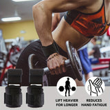 2pcs Weight Lifting Wrist Band With Hooks, Hand Grip Support Wrist Straps For Men And Women