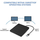 USB 3.0/Type-C Slim External DVD RW CD Writer Drive Burner Reader Player Optical Drives For Laptop PC