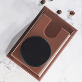 1pc Coffee Temper Stand, Sturdy Stainless Steel Tamping Stand For Coffee Machine And Coffee Tamper Storage Base With Mat Coffee Tampers Accessories