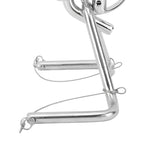 Instant Lock Convenient Seawater Resistant Quick Release Snap Davits Set 304 Stainless Steel Red for Yachts