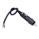 2PCS DIY 12V Replacement Cigarette Lighter Male Plug Lead - 24V Car Power Adapter Auto Accessories with Led Lights 10A Fuse