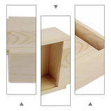 10Pcs 8.5X8.5X4cm Handmade Wooden Soap Jewelry Container Sliding Cover Box