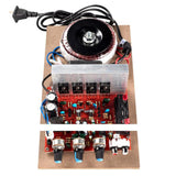 DIY Modified 200W Audio Power Amplifier - Aluminum Plate Stereo Digital Amplifier with USB for HiFi Speaker - US Plug