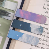 Series Double-sided Magnet Bookmark Romantic Cloud Sky Landscape Magnetic Bookmar Book Lovers for Reading
