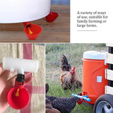 24Pcs Automatic Chicken Bird Drinking Bowl Poultry Chicken Fowl Drinker Water Drinking Cups Livestock Drinking Cup Poultry Tools
