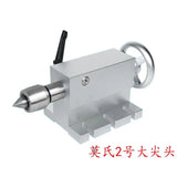 Movable Mohs CNC Tailstock Telescc Stroke 45MM Center Height 65MM for 4 MT2 Rotary Axis Woodworking Lathe Tools