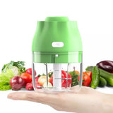 New Wireless Electric Garlic Chopper Processor Vegetable Baby Food Maker for Blending Mincing Meal Preparation