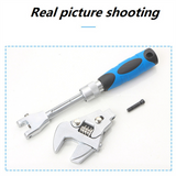 Multifunctional Adjustable Wrench 5-In-1 Swing Ratchet Rapid Expansion for Hydropower Maintenance