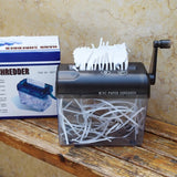 Mini Manual Paper Shredder A6 Office Document Destroyer Receipts Tickets Thick Cardstock Cutting hine 18x15x10.5cm