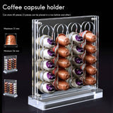 Acrylic Pods for Nespresso OriginalLine, Coffee Capsules Storage Drawer Holder & Organizer (40 Pods)