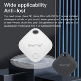 Smart Bluetooth-compatible GPS Tracker for Air Itag Via IOS Find My App to Locate Card Wallet iPad Keys Kids Dog Anti-lost Alarm