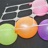 20 Wall Grid Latex Molding Accessories Plastic 9 Hole Balloon Fence For Birthday Wedding Decoration