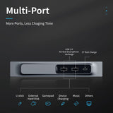 Top-For Tesla Model 3/Y 2021-2022 Quick Charger Intelligent USB Docking Station Shunt Hub Car Interior Powered Splitter