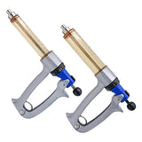 25/50ml Adjustable Continuous Syringe for Animal Vaccine Injector Semi-Automatic Scale Needle Veterinary Chicken Sheep