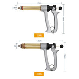 25/50ml Animal Adjustable Continuous Syringe Vaccine Injector Veterinary Chicken Sheep Horse Special New Products