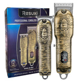 NEW RESUXI JM-2021 USB Rechargable Trimmer All Metal Hair Clipper Set Barber Professional Electric Men Cutting hine