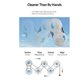 Smart Cleaner with Water Spray, Remote Control Robot Window Washer for Windows Tiles Glass Door