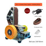 110V-220V Multifunctional Desktop Micro Mini Electric Belt Machine DIY Polishing Machine Fixed Angle Grinder