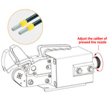 AM6 Pneumatic Terminal Piler Crimping hine Tubular Pre-insulated Quadrilateral Hexagon 0.08-6mm2 Terminals Crimper Tool