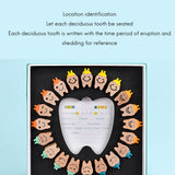 Wooden Baby Tooth Box Milk Teeth Organizer Storage Collection Boy Girl Souvenir Case Infant Kid For Children Keepsake