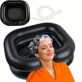 Portable Bowl, Iatable Shampoo Bowl Wash Basin, Suitable for Bedside Bed Washing, Haircut and Hair Dyeing of