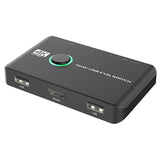 4K KVM Switch USB -Compatible Switches For 2 Computers Share Keyboard Mouse Printer And Monitor, Support 4K@60Hz