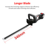 21V Bush Electric Pruning 21 Inch Dual-Action Blade Cordless Hedge Trimmer for Shrub Branch and Lawn
