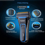 Kemei KM-2016 Hot Selling Reciprocating Floating Veneer Professional Men's Electric Shaver
