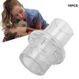 10pcs Disposable One-Way CPR Resuscitator Practice Mouthpieces Part Face Shield Vae First Aid Medical