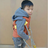 1Pair Portable Children Aluminum Underarm Thicken Detachable Small Soft Comfortable Aluminium Alloy Crutches