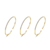 Rose gold fairy three-ring bracelet