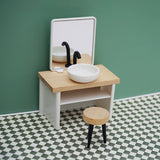 1/12 Simulation Washbasin Tub Toilet Model Doll Bathroom House Miniature Furniture Parts