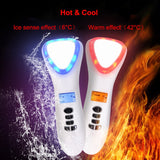 Hot Cold Hammer Ultrasonic Face Massager LED Photon Shrink Pores Face Lift Devices Ultrasound Anti-wrinkle Eye Skin Care Device