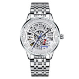 GUANQIN Mechanical Hollow out Dial Men's watches Stainless steel Waterproof Luxury watch for men Sapphire Automatic Man watch