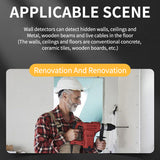 SH402 Stud Finder Sensor Wall Scanner 5 in 1 LCD Electronic Detector Edge Center Wood Current Metal AC Live Wires Detection