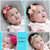 12 PCS Headbands Hairbands Bows Elastics For Baby Girls Newborn Child Hair Accessories
