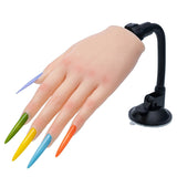 Training For Acrylic Nails Silicone Fake Hands To Nail Practice Hand Model Filming Props Veikmv