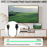 Male To Female Extension -Compatible Flush Mount Cable For Car Boat Motorcycle Dashboard