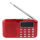 PR-11 Red 2-Band Insert Card Radio AM FM MP3